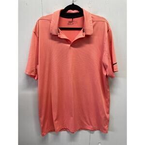 Nike Golf Men's Standard Fit Size XL Polo Orange Dri-Fit Golfing, Activewear